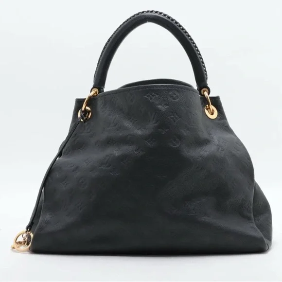 Louis Vuitton Navy Empreinte Embossed Monogram Shoulder Bag with Gold Hardware - Picture 3 of 11